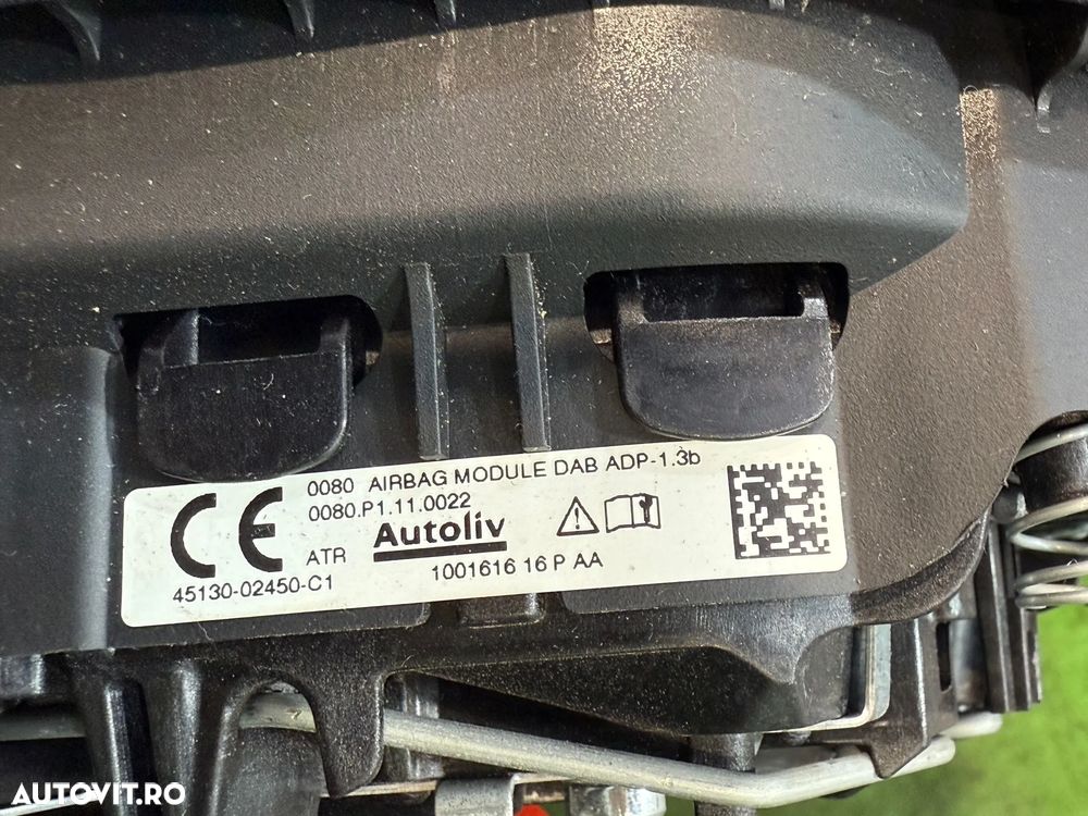 AIRBAG VOLAN TOYOTA AURIS 1.2 BENZINA 2017 COD OEM 45130-02450-C1 2013-2019 - 6