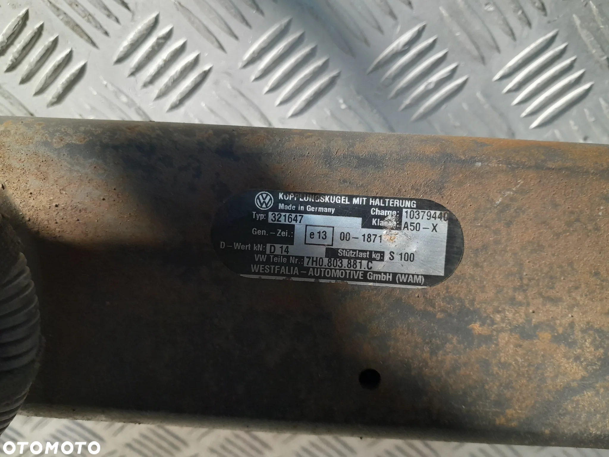 VW T5 HAK HOLOWNICZY WESTFALIA WYPINANY - 6