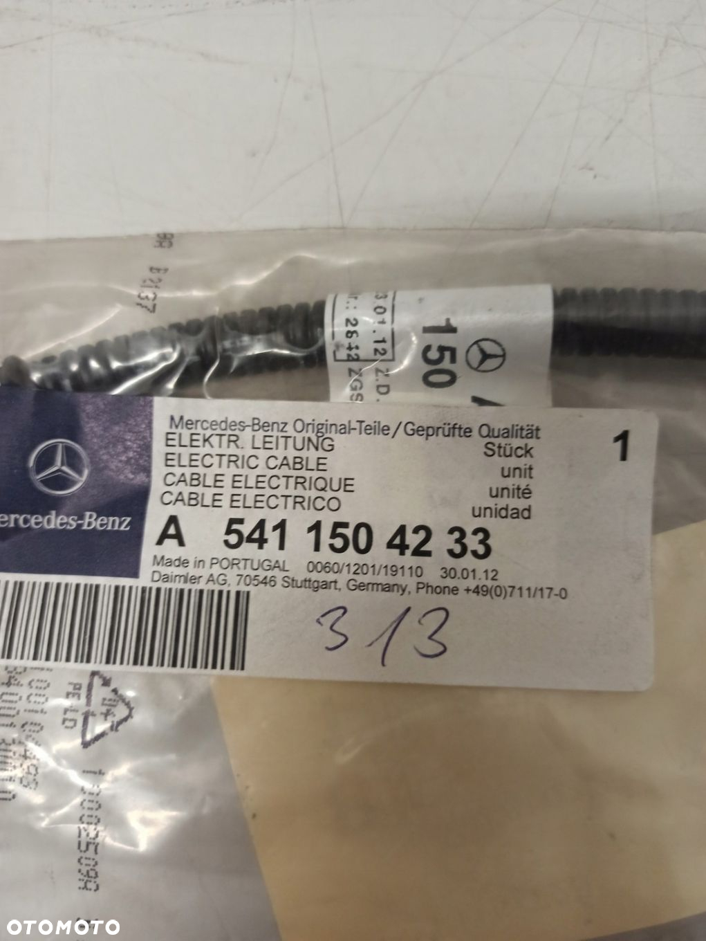 CZUJNIK CIŚNIENIA W KOLEKTORZE DOLOTOWYM MERCEDES A5411504233 ASO ORG - 2