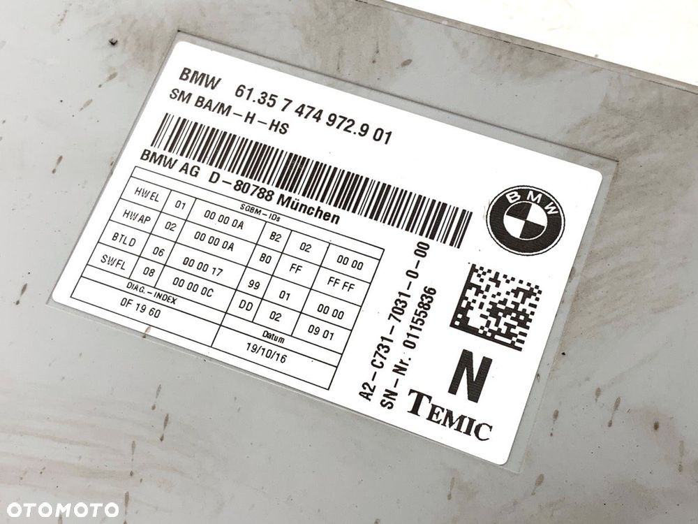 MODUŁ FOTELA  BMW 2 coupe (F22, F87) 2012 - 2022 M2 272 kW [370 KM] benzyna 2015 - 2018 7474972 - 3