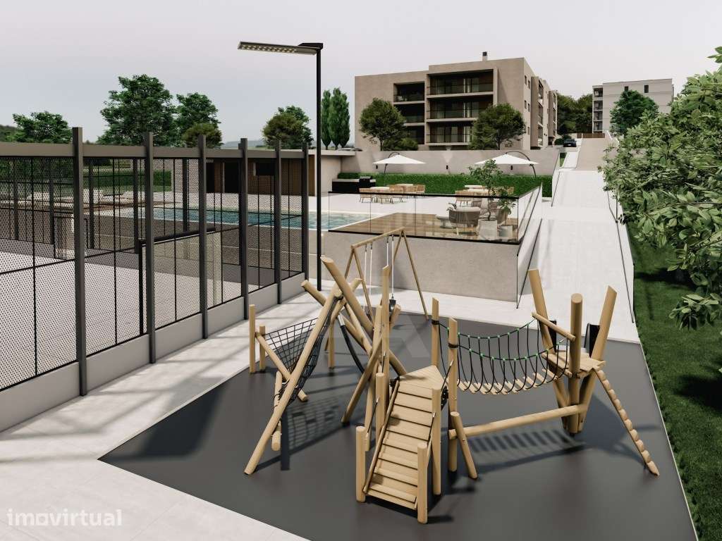 Apartamento T2 novo com piscina e excelentes acessos em Leiria. - Grande imagem: 3/19