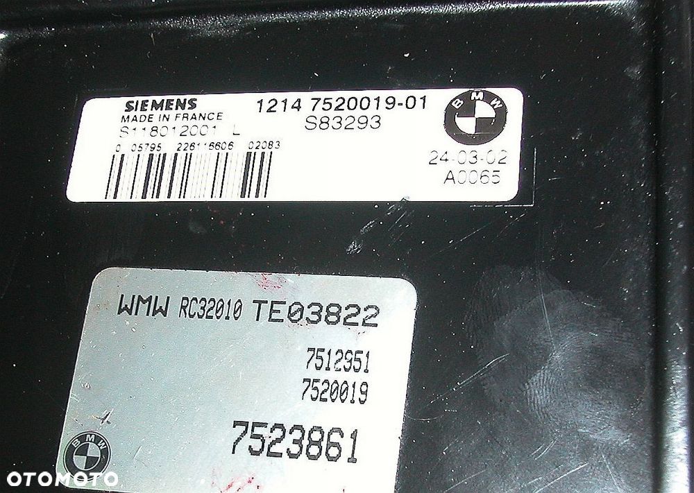 MINI COOPER KOMPUTER STEROWNIK S118012001 - 2