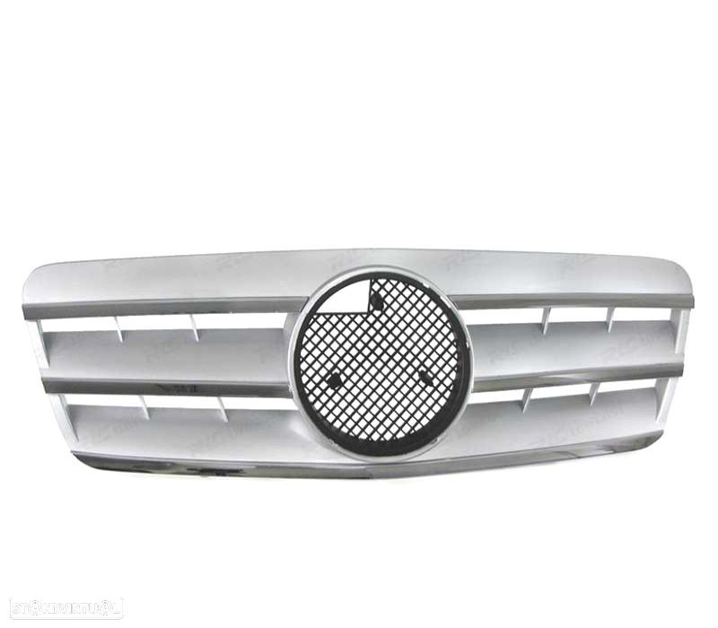 GRELHA FRONTAL MERCEDES CLK W208 COUPE + CABRIO 96-02 CROMADA - 2