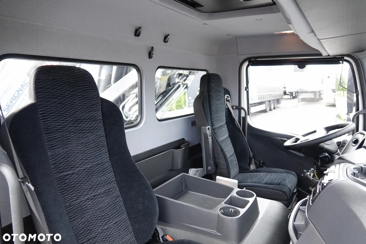 Mercedes-Benz ATEGO 1627 / 4X2 / WYWROTKA  3 STR. + HDS HIAB 099 BS-2 / PILOT / ROTATOR / WIDŁY / OPONY 100% / SPROWADZONY - 33