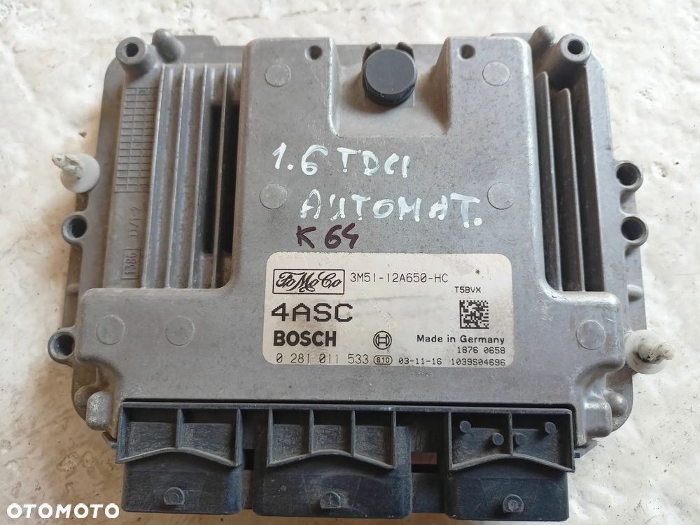 KOMPUTER STEROWNIK FORD 3M51-12A650-HC 0281011533 - 1