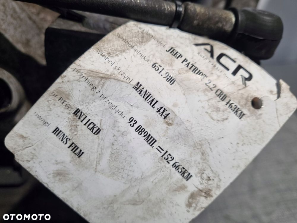 SKRZYNIA BIEGÓW Jeep Patriot Compass 2.2 CRD diesel 651.900 4x4 - 5