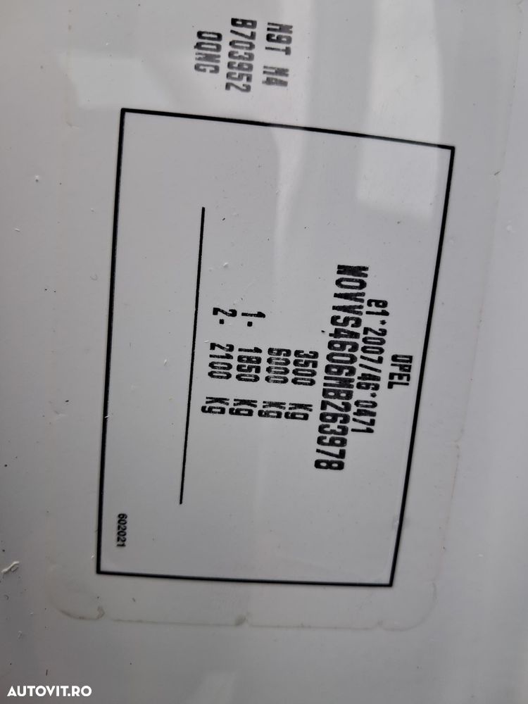 Opel MOVANO 2.3D 180CP CABINA DE DORMIT , PRELATA SI LIFT DHOLLANDIA - 28