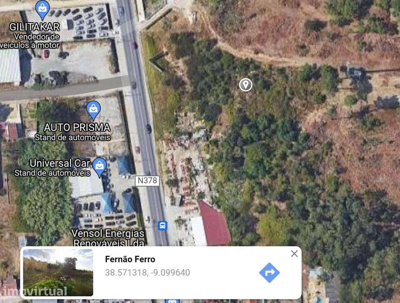 Terreno Rústico 5.644m2 na Estrada Nacional 378 em Fernão Ferro - Grande imagem: 3/3