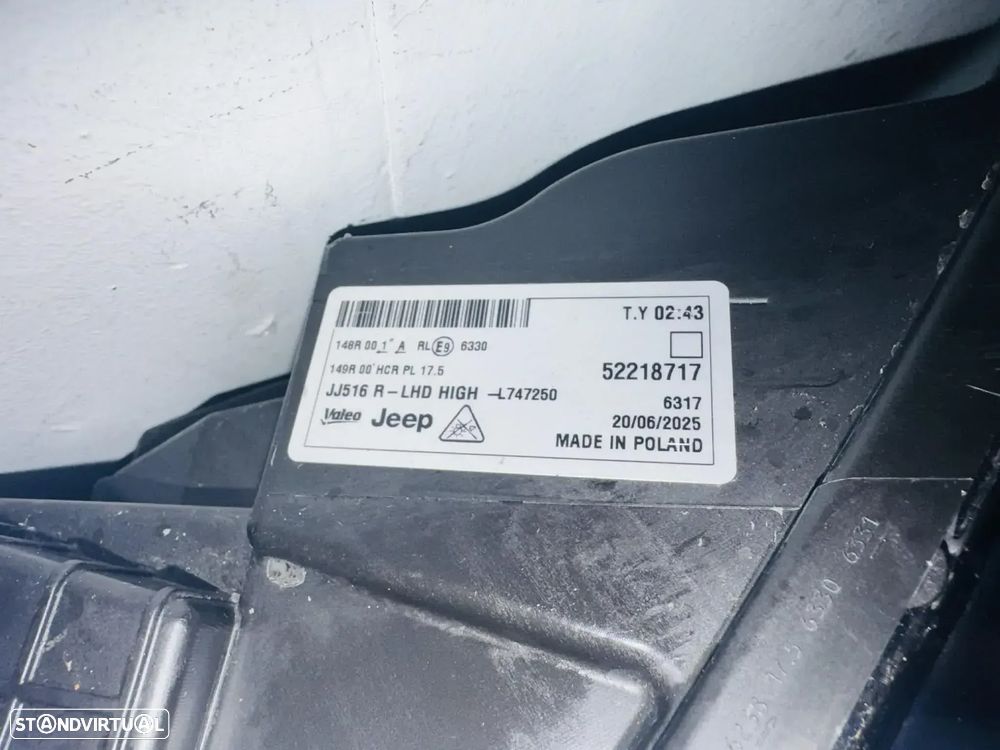 Farol Direito Jeep Avenger - 22/26 - 9