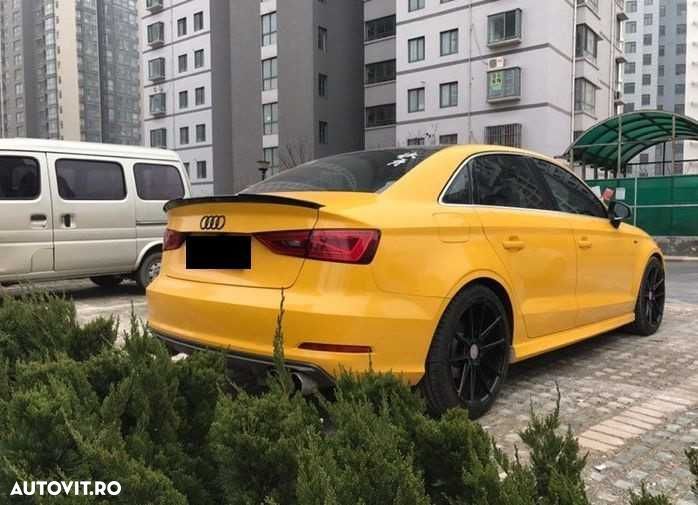 Eleron Portbagaj M4 V-style Codita Audi A3 S3 8V SEDAN, Negru Lucios - 7