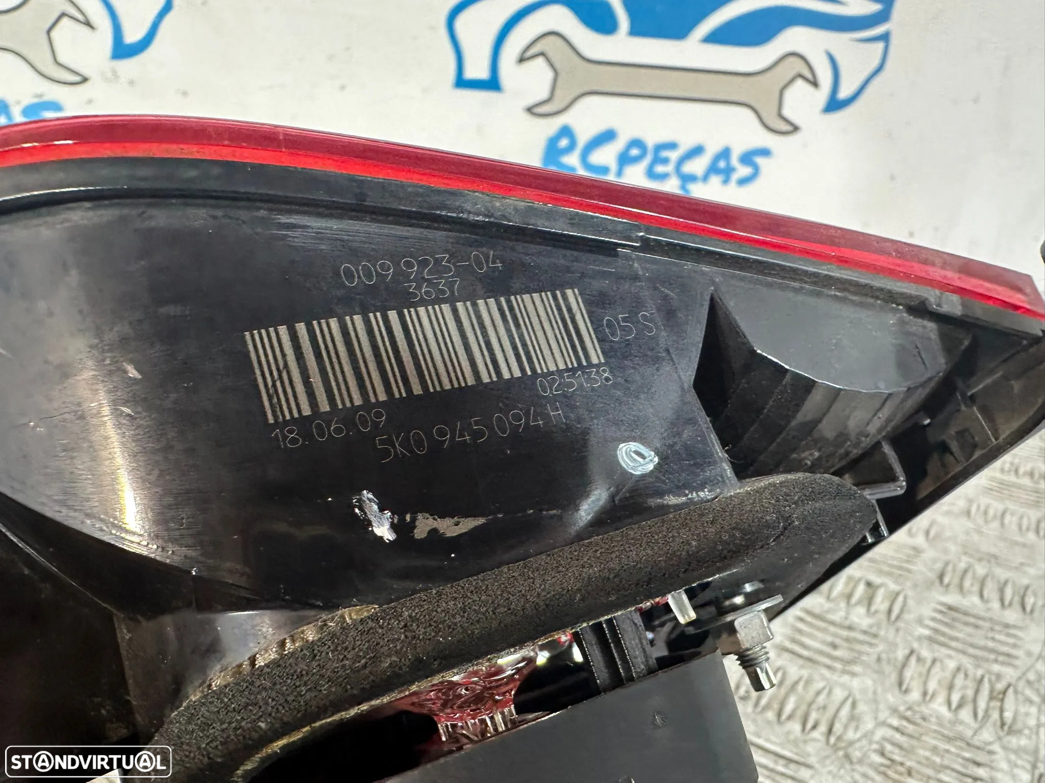 .Farolim Tras Traseiro Mala Original VW Volkswagen Golf 6 Mk6 VI 2006 - 2013 - 6