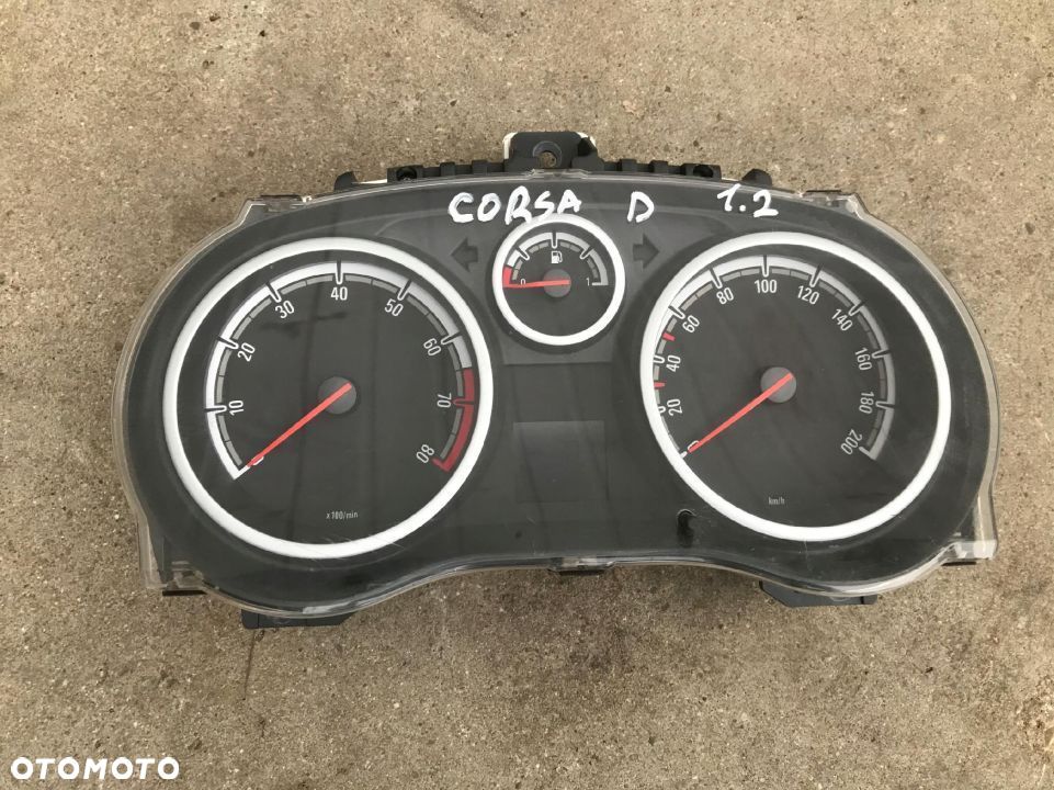 Licznik Opel Corsa D zegary obrotomierz 1303304 1344277 P0013252141 - 1