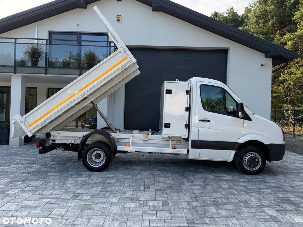 Volkswagen Crafter Wywrotka 2.0 TDI 136km / Fabryczna wywrotka Cabretta / Stan jak nowego! / Oryginalny niski przebieg / Nowe opony / Wywrot tylnozsypowy / FV23% - 4