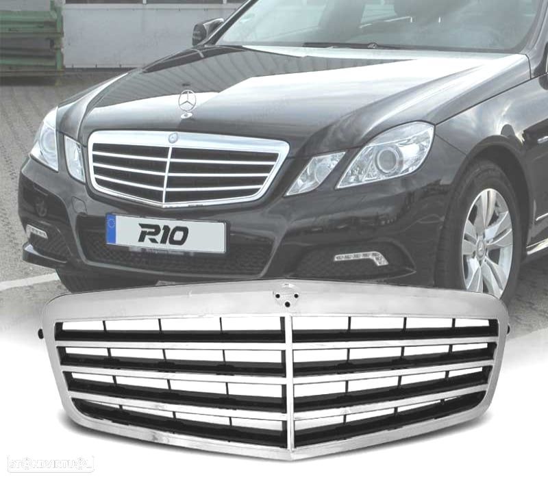 GRELHA FRONTAL MERCEDES CLASE E W212 09-13 CROMADO - 1