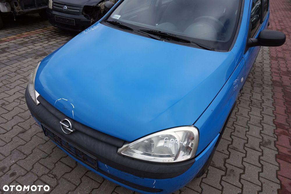 MASKA ZDERZAK BŁOTNIKI LAMPY CORSA C III Z20A  OPEL 1999-2003 NIEBIESKI PRZÓD KOMPLETNY - 3