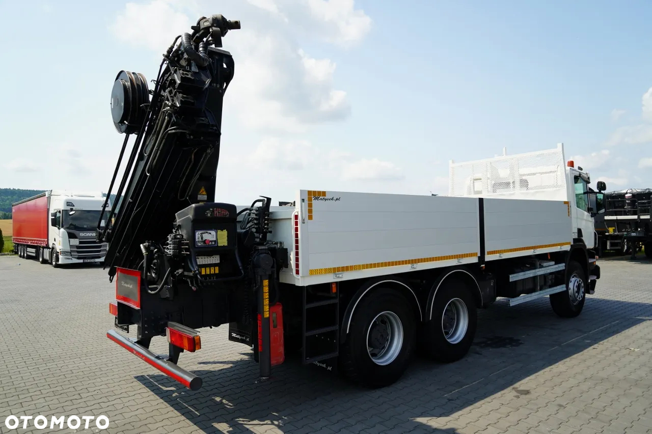 Scania P360 / 6X4 / SKRZYNIOWY 4.85 + HDS HIAB 211 E-6 HIDUO / UDŹWIG 7100KG / MAX WYSÓW 16.5 M / STEROWANIE RADIOWE - 11