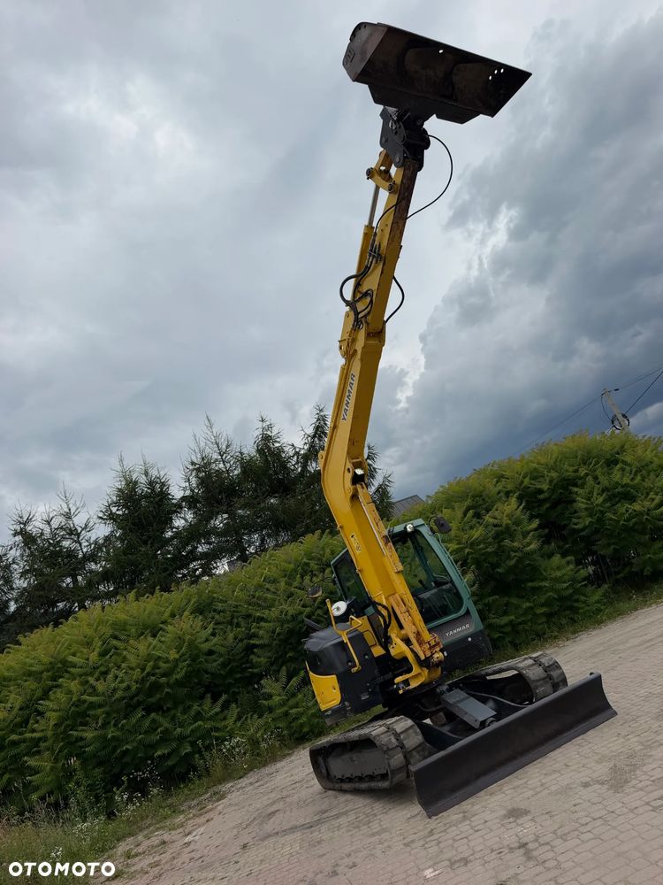 Yanmar VIO80-1A Koparka Gąsienicowa 8 ton jak Nowa z Salonu 2015 rok. KLIMATYZACJA. Łyżka skarpowa Hydrauliczna.  Szybko-złącze lenhoff hydrauliczne. Yanmar silnik 4 cylindry! Maszyna z Norwegii. Własna Pompa do tankowania ON. ani deka luzów i wycieków! OKAZJA Linia Hydr. Plus. Długie ramię PLUS. Oświetlenie LED. Wielka Okazja! Pełne sterowanie z dżojstików!! - 33