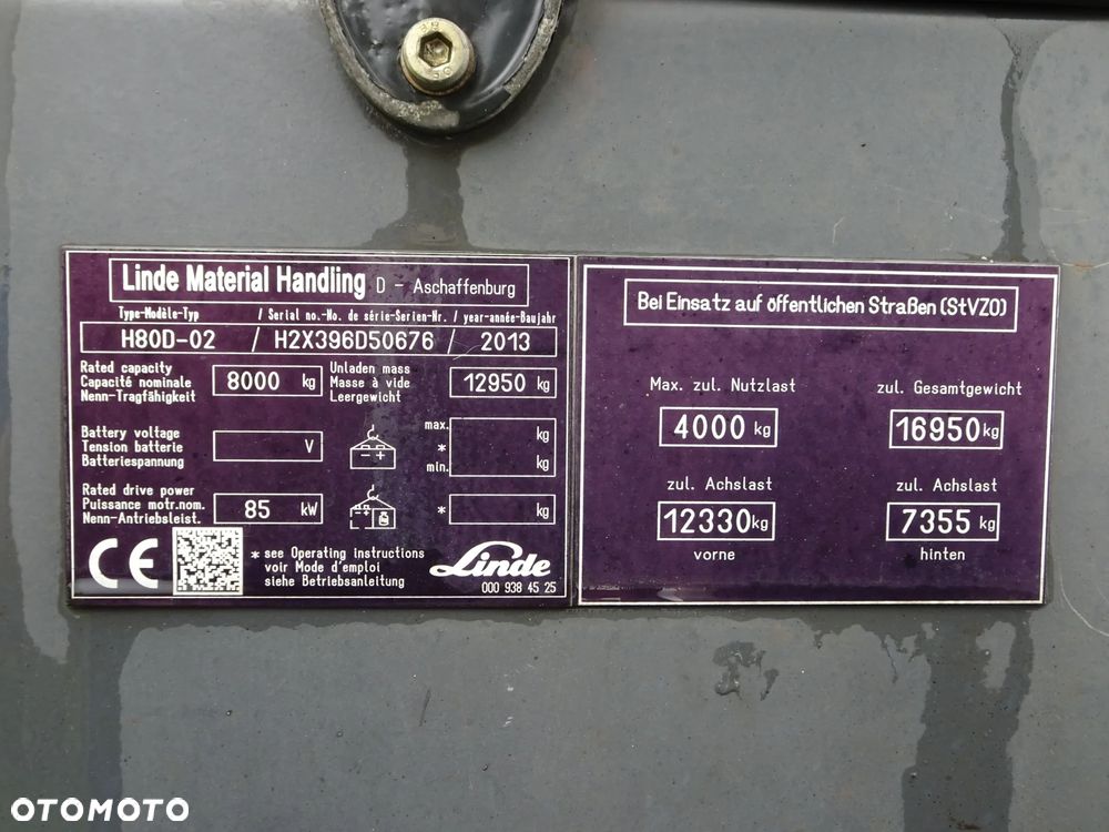 Linde H80D-02 Idealny Stan Sprowadzony z Niemiec Pierwszy Własciciel - 10