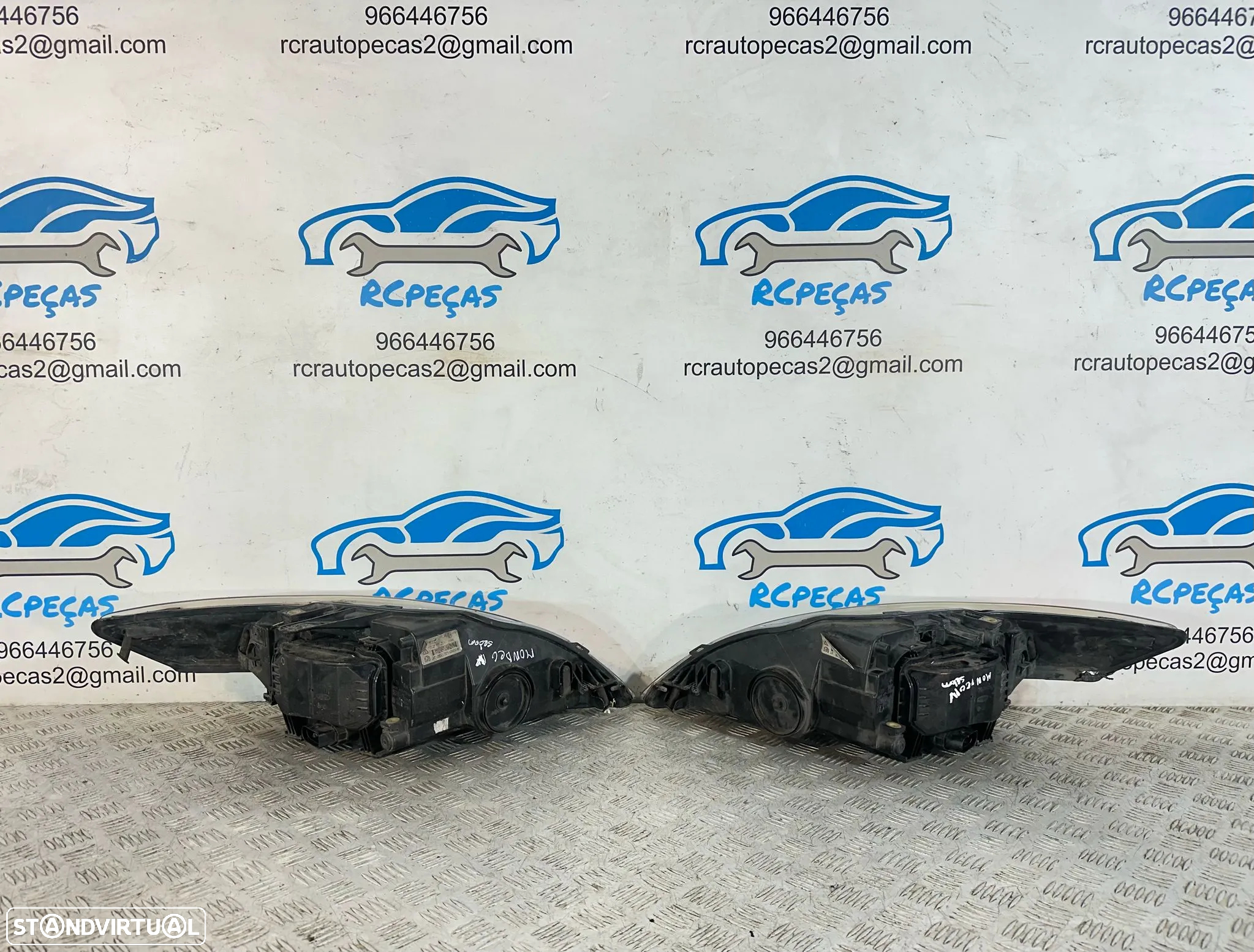 .Conjunto Oticas Faróis Frontal Frente Esquerda Direita Original Halogénio Ford Mondeo 4 MK4 2006 - 2014 7S71-13W030-BK 7S71-13W029-BH - 4