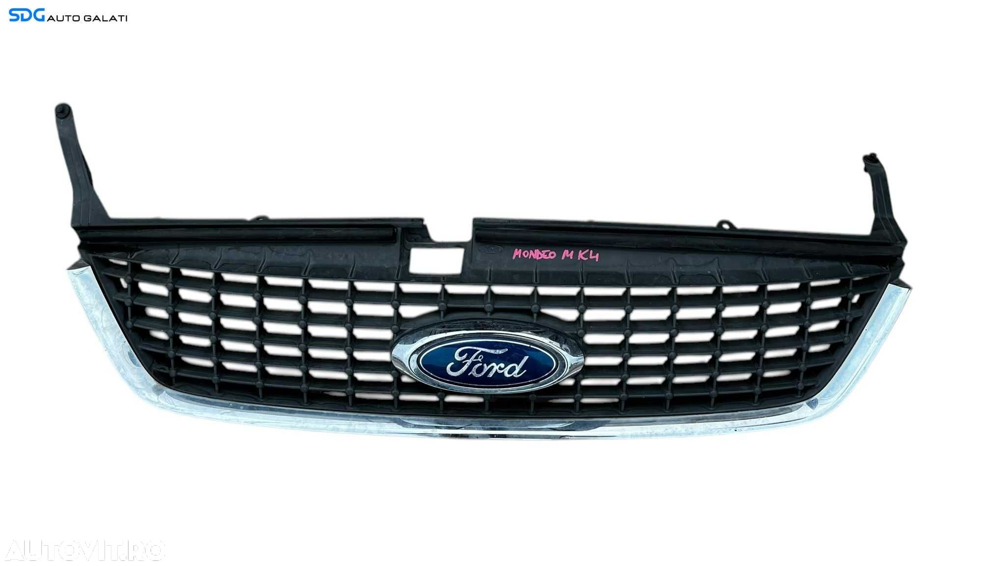 Grila Centrala cu Emblema Sigla de pe Bara Spoiler Fata Ford Mondeo 4 MK4 2007 - 2014 Cod 7S71-8200-A [L5333] - 1