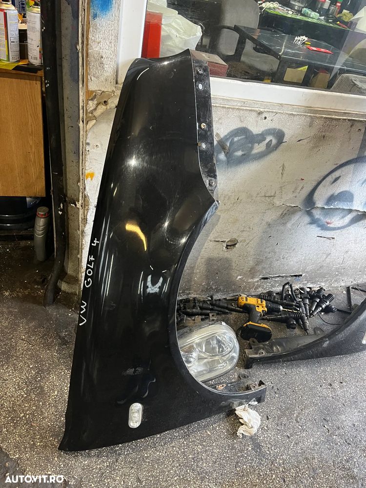 Aripa stanga/Aripa dreapta fata VW Volkswagen Golf 4 negru - 5