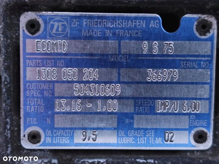 SKRZYNIA 8 BIEGÓW NA LINKI IVECO EUROCARGO TECTOR ZF ECOMID 9S75 504310609 1308050204 - 4