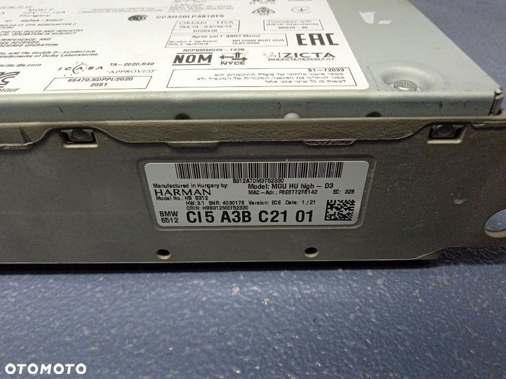 BMW IX3 G08 G01 RADIO NAWIGACJA MGU 5A3BC21 - 6