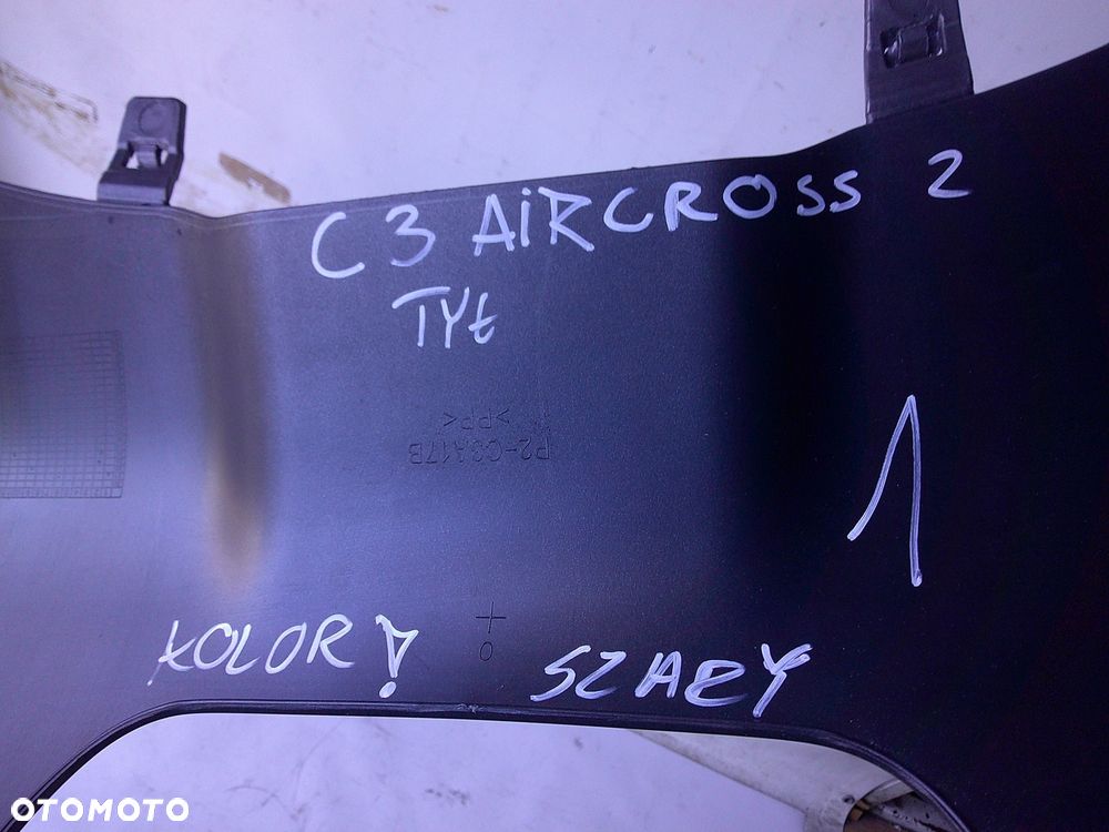 citroen c3 aircross spoiler dokładka listwa na zderzak tył tylny - 3