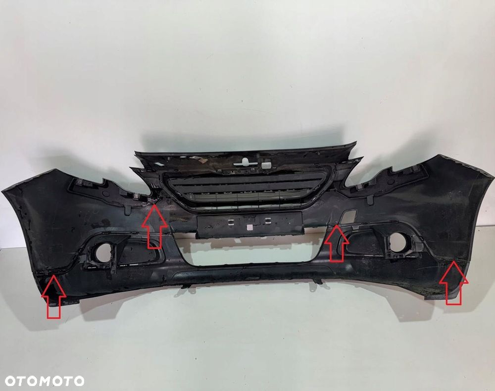 PEUGEOT 2008 I 1 ZDERZAK PRZÓD PRZEDNI  GRILL ORYGINAŁ - 5