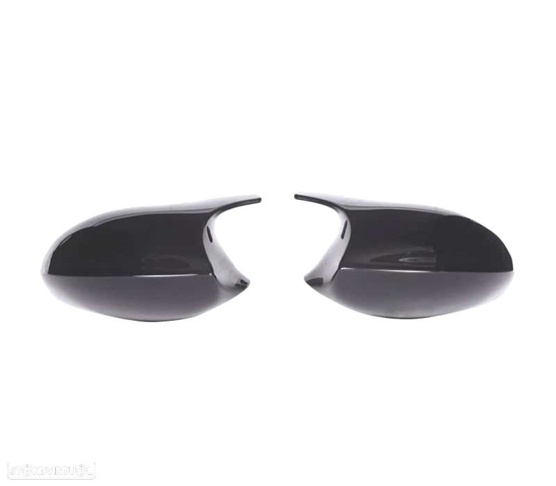 CAPAS DE ESPELHOS RETROVISORES BMW E90 E91 E92 E93 E81 E87 E82 E83 04-09 LOOK M4 04-09 PRETO - 2