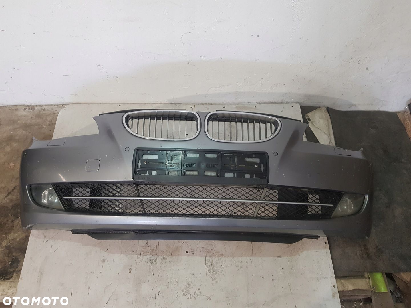 ZDERZAK PRZÓD XENON PDC BMW E60 E61 LCI EUR SPACEGRAU METALLIC A52/7 - 1