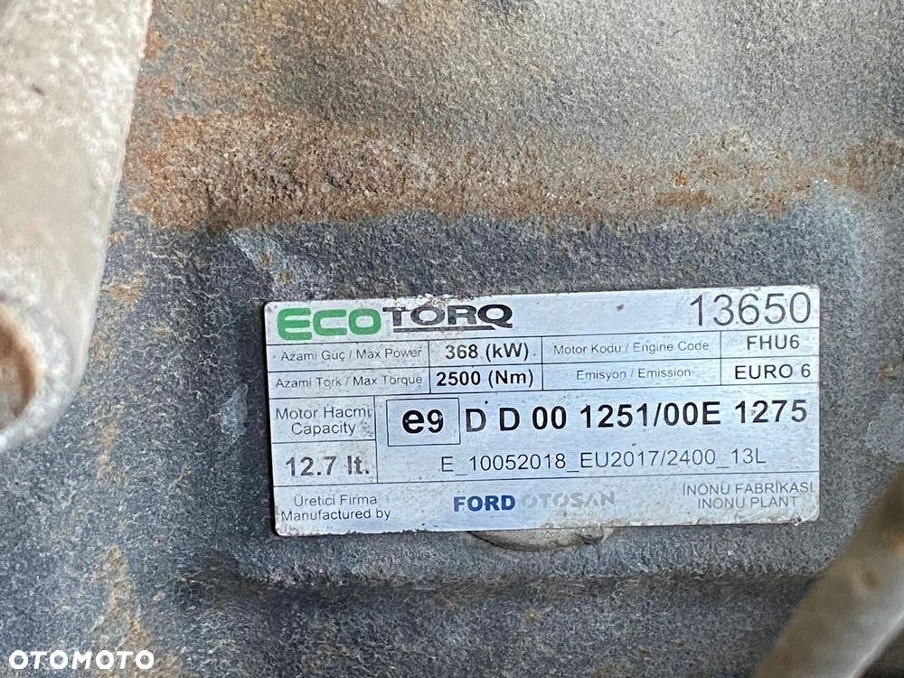 KOMPLETNY SILNIK FORD F-MAX 500 500KM FHU6 EURO6 - 10