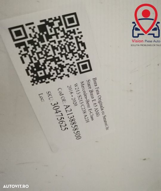 Bara Fata Originala cu Senzori In Stare Buna E 63 AMG Mercedes-Benz E- - 8