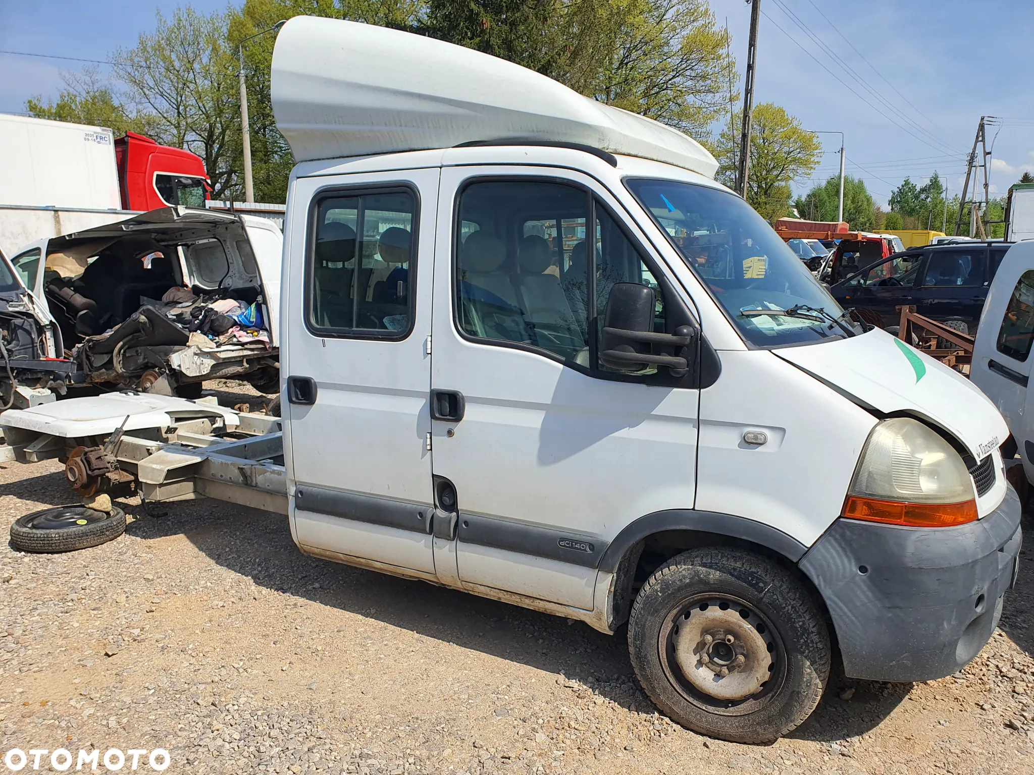 renault master II lift maska zderzak lampa grill błotnik drzwi zbiornik paliwa szyba lusterko klamka - 2