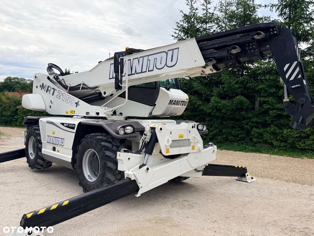 Manitou Ładowarka teleskopowa Manitou Mrt 2150 + Privilage Roto obrotowa 360 Pilot sterowanie radiowe Kosz Widły 2016/17 1840 2550 2540 silnik Mercedes 2150+ Merlo - 16
