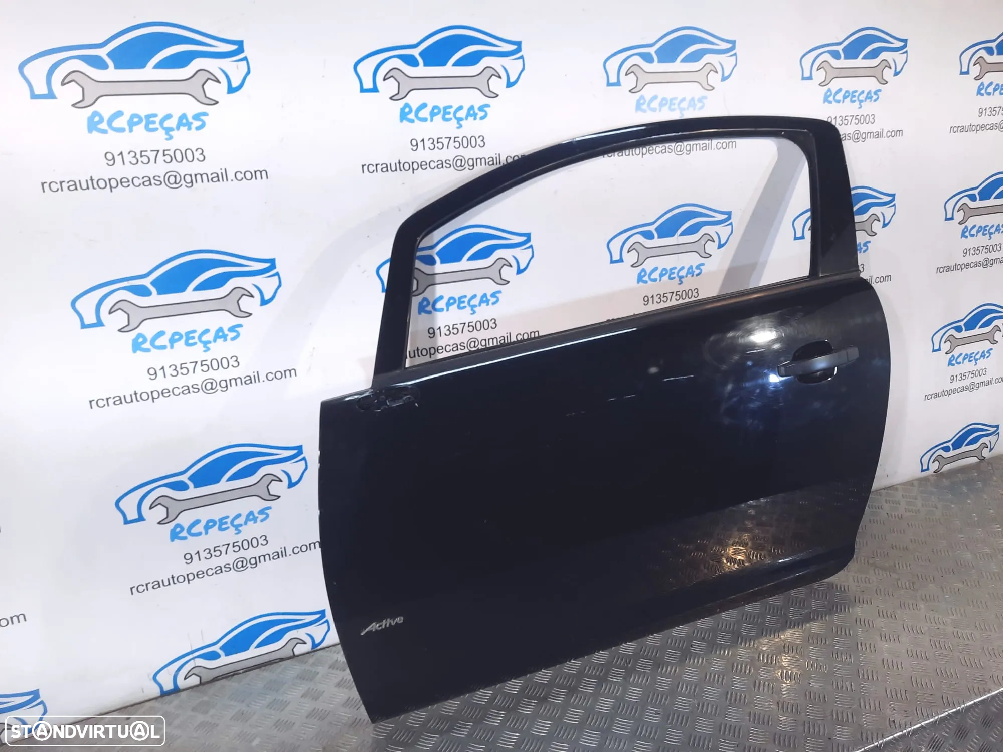 PORTA FRENTE FRONTAL ESQUERDA OPEL CORSA D 93189328 QUARTELA MOTOR PUXADOR VIDRO - 2