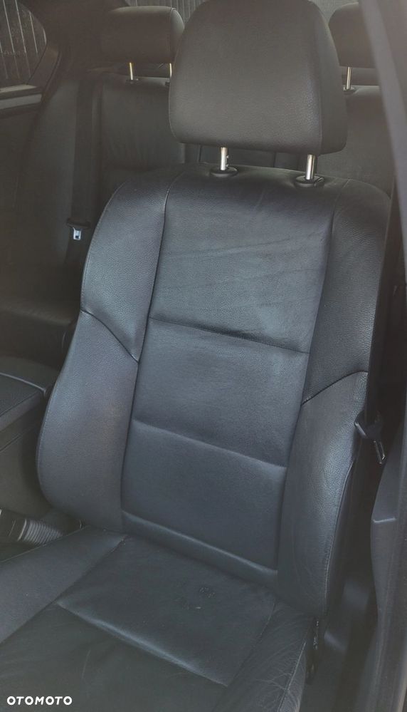 FOTEL LEWY PRZÓD PRZEDNI BMW E60 LIFT SPORT M PAKIET CZARNA SKÓRA C78 - 4