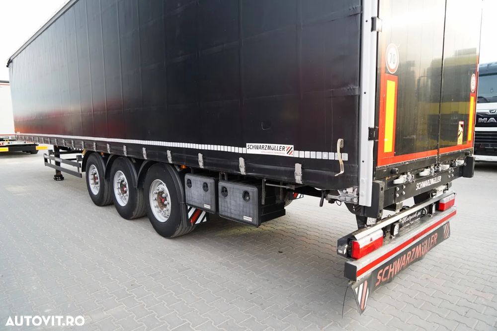 Schwarzmuller CORTINĂ / STANDARD / ACOPERIȘ RIDICAT / AXĂ RIDICATĂ / SAF - 11