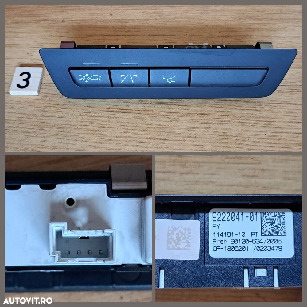 Panglica volan SZL spira panou comanda 4 butoane si 3 butoane distronic line assist HUD info panou comanda sport eco pro pdc esp centura de siguranta F11+LCI  F07 F06 F01 F48 F39 F20 F36 LCI G30 G31 - 4