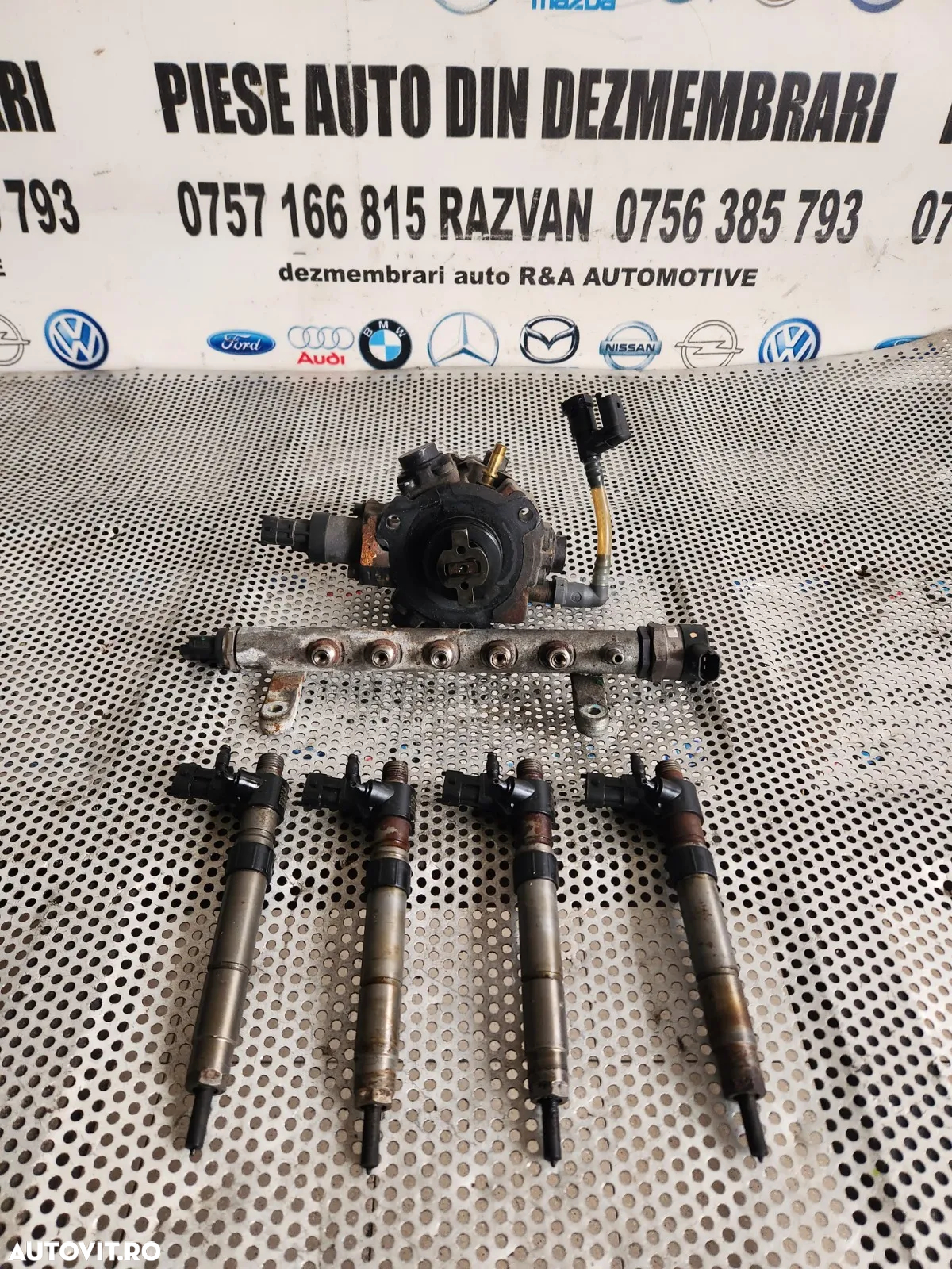 Kit Injectie Injectoare Pompa Rampa Peugeot 2.2 Diesel Hdi 407 607 4007 Citroen C5 C6 C8 C-Crosser - 2