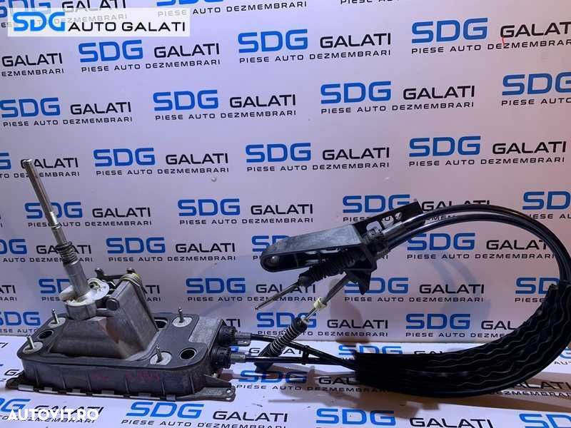 Ansamblu Timonerie Maneta Schimbator cu Sufe Cutie Viteze Manuala in 5 Trepte Skoda Octavia 2 1.9 TDI BLS 2004 - 2013 Cod 1K0711266AC 1K0711265AR 1K0711091A 1K0711061B - 1