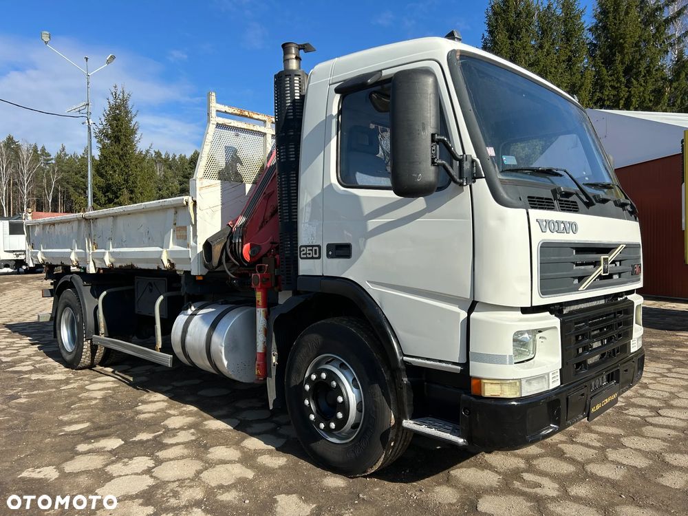 Volvo FM 250 WYWROTKA 3-STRONNA + HDS FASSI Z ROTATOREM F110A.21 / HYDRO-BURTA / WYWROT NA 3 STRONY / HAK ZACZEP / WAŻNY UDT !! - 11