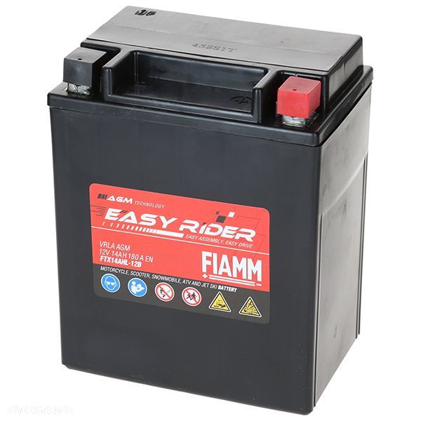 Akumulator Fiamm Easy Rider FTX14AHL-12B14Ah 150A 15087130 - 5