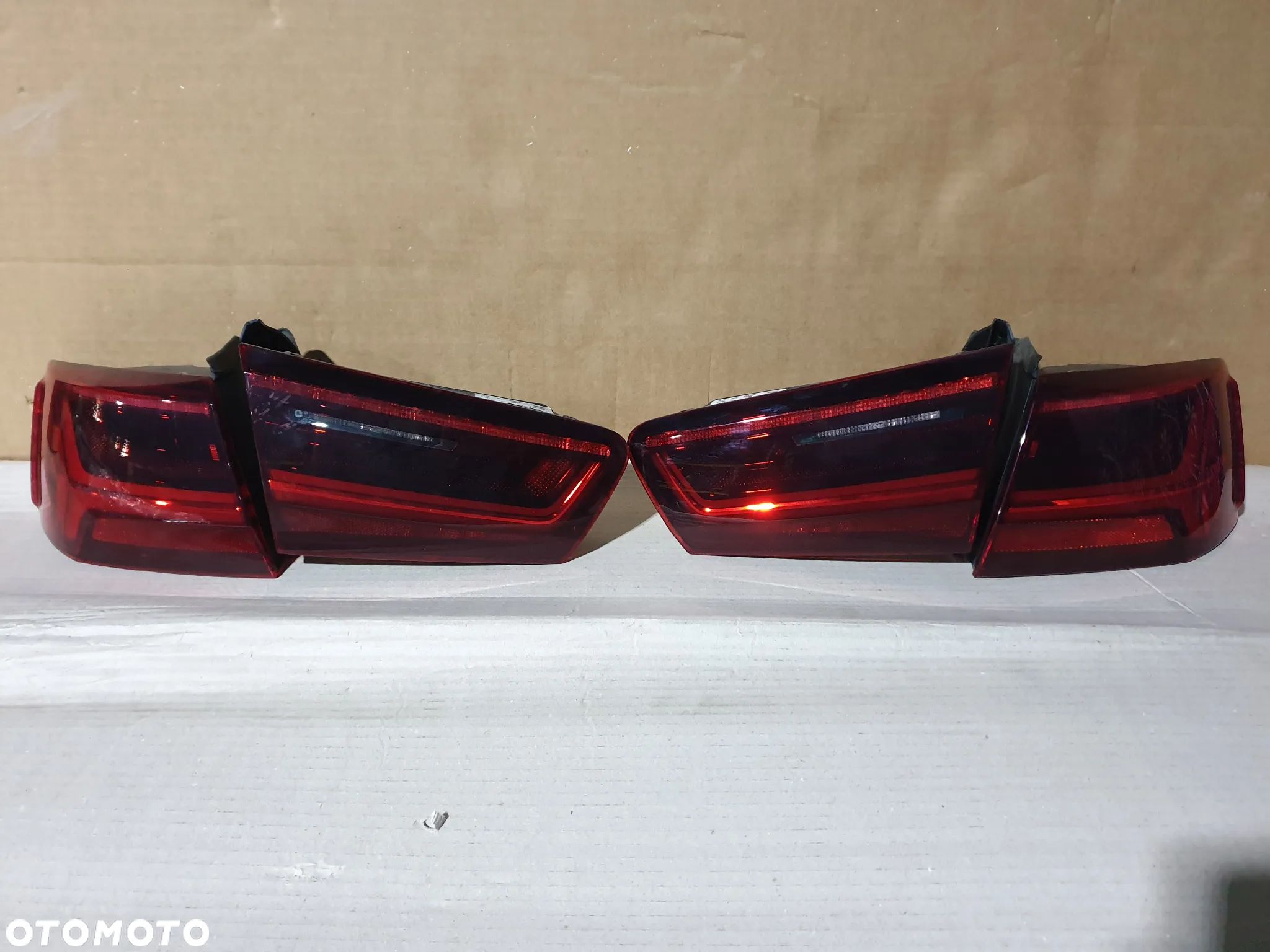 AUDI A6 C7 LIFT FL SEDAN LIMUZYNA LAMPY TYŁ TYLNE LAMPA PRAWA LEWA PRAWY LEWY TYŁ MATRIX LED  W BŁOTNIK W KLAPE 4G5945095E 4G5945096E 4G5945093E 4G5945094E KOMPLET IDEALNE! NOWE! - 1