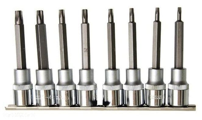 ZESTAW KLUCZY NASADOWYCH TORX KLUCZE T20-50 8 szt - 7