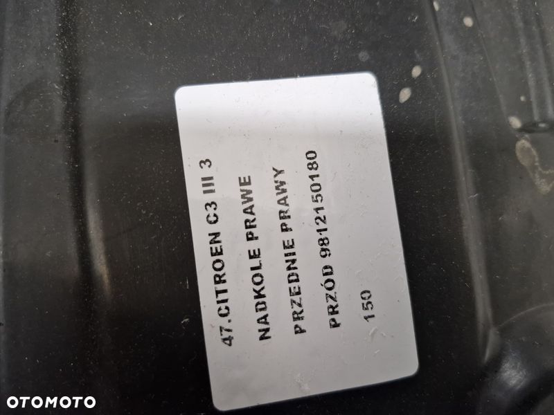 CITROEN C3 III 3 NADKOLE PRAWY PRZÓD PRAWE 9812150180 - 3