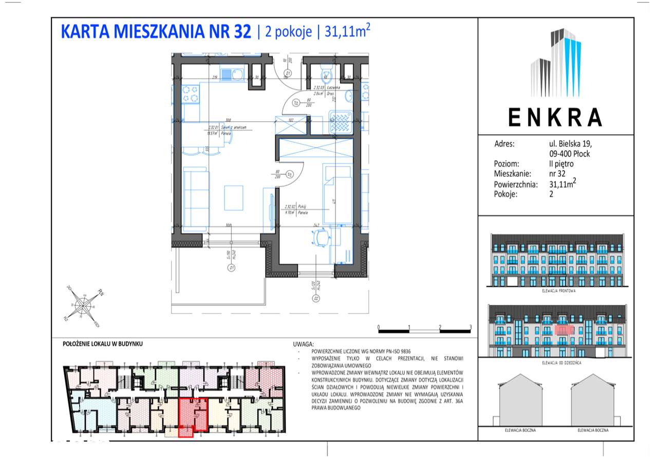 NOWE MIESZKANIE- 31,11M2