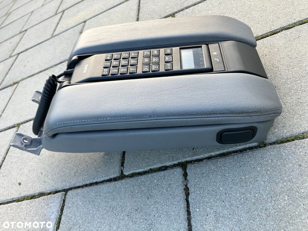 TELEFON BMW E38 PRZED LIFT WĄSKI WYSWIETLACZ PODŁOKIETNIK SZARY SCHOWKI RARYTAS - 4