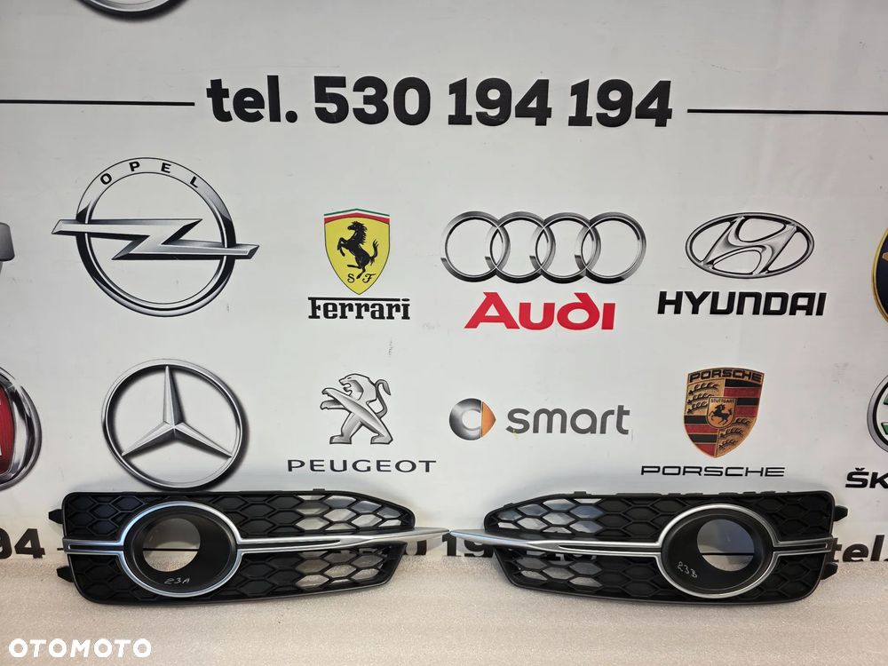 AUDI A6 C7 S-LINE 10- LEWA / PRAWA KRATKA BOCZNA ZDERZAKA PRZEDNIEGO PRZÓD NR 4G0807681E , 4G0807681K / 4G0807682E , 4G0807682K NR AUKCJI KB23 - 1