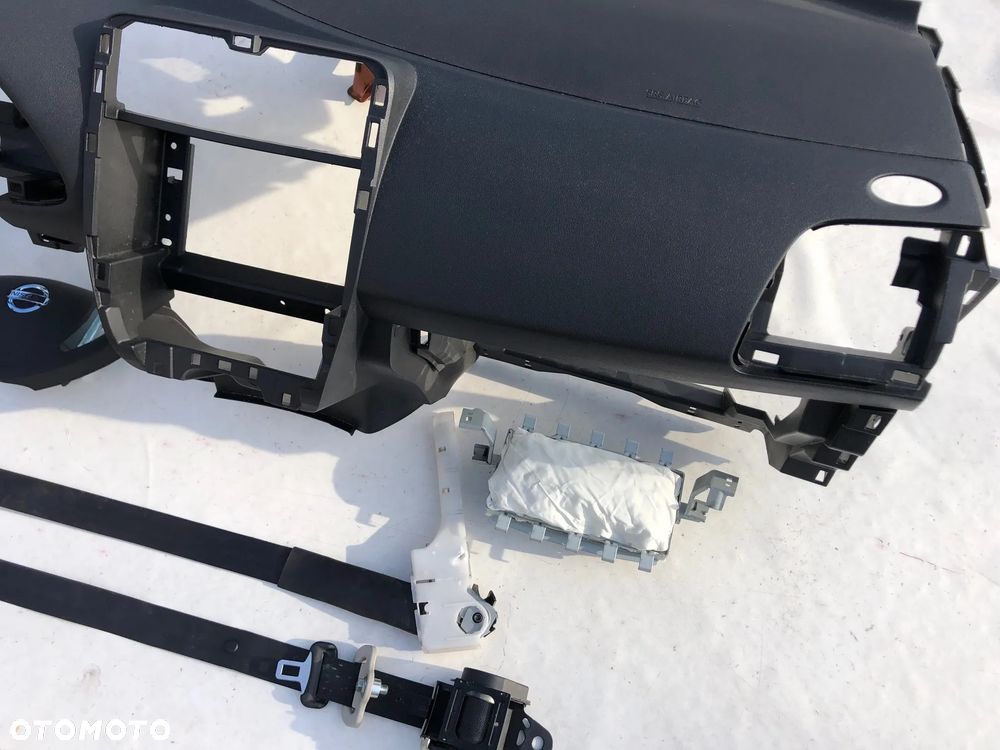 NISSAN LEAF DESKA KONSOLA KOKPIT PULPIT PÓŁKA PARAPET AIRBAG PODUSZKI PASY PAS      O K A Z J A   !!! - 6
